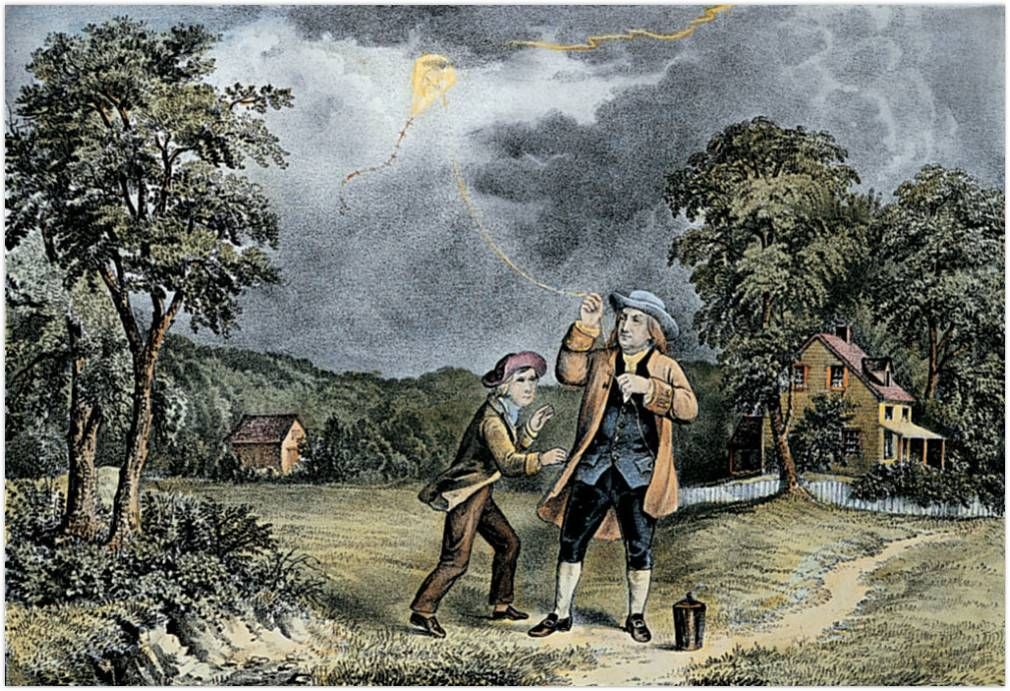 Franklin oma katset tegemas