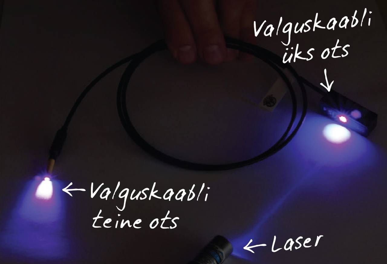 Valgus läbi valguskaabli