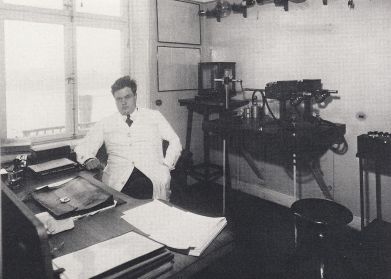Rolf Maximilian Sievert oma laboris<br>