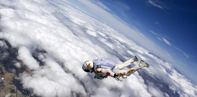 Felix Baumgartner's jump