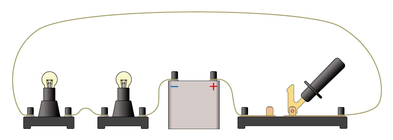 Kaks lampi on ühendatud jadamisi