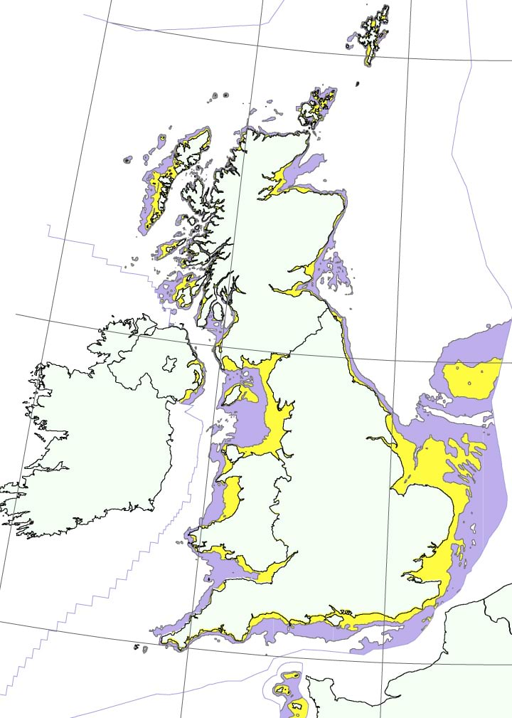 Ühendkuningriikide tuuleparkide ehitamiseks sobivad avamere alad