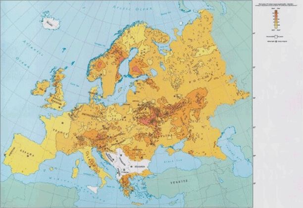 Tšernobõli reostuse levikukaart