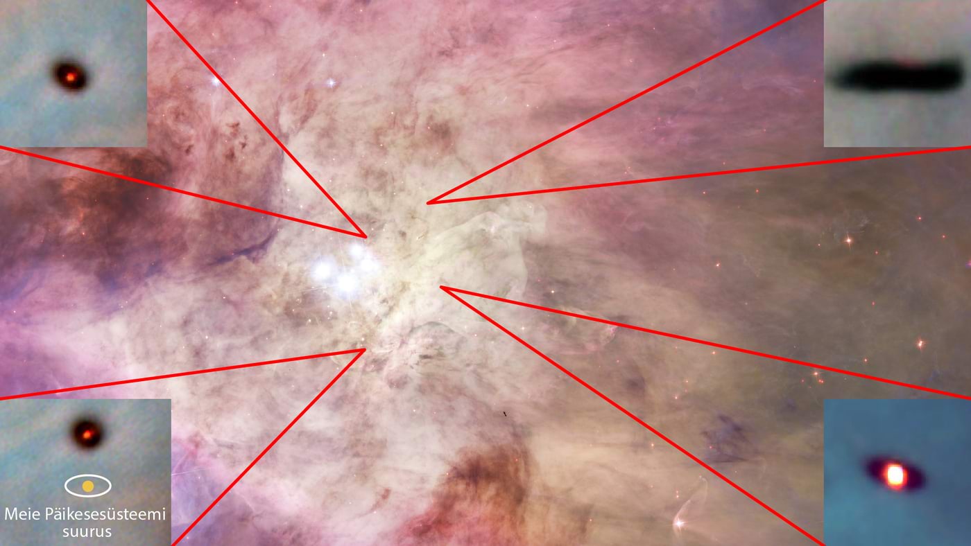 Orioni udukogu ja tähetekkepiirkonnad selles