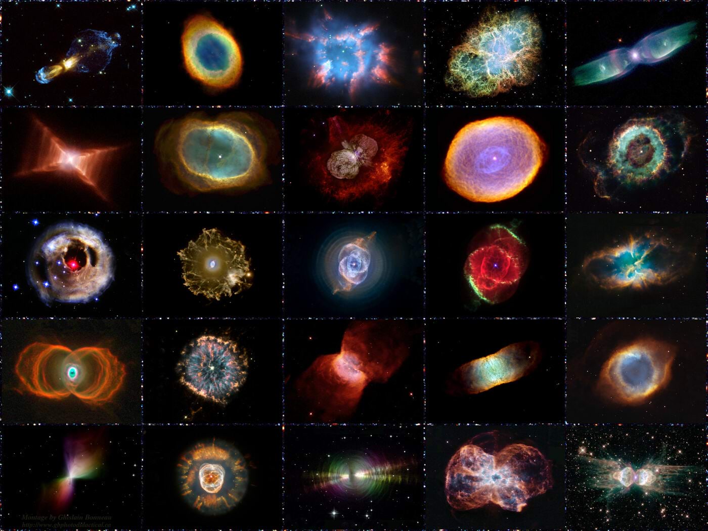 Näiteid Hubble'i kosmoseteleskoobi pildistatud planetaarududest