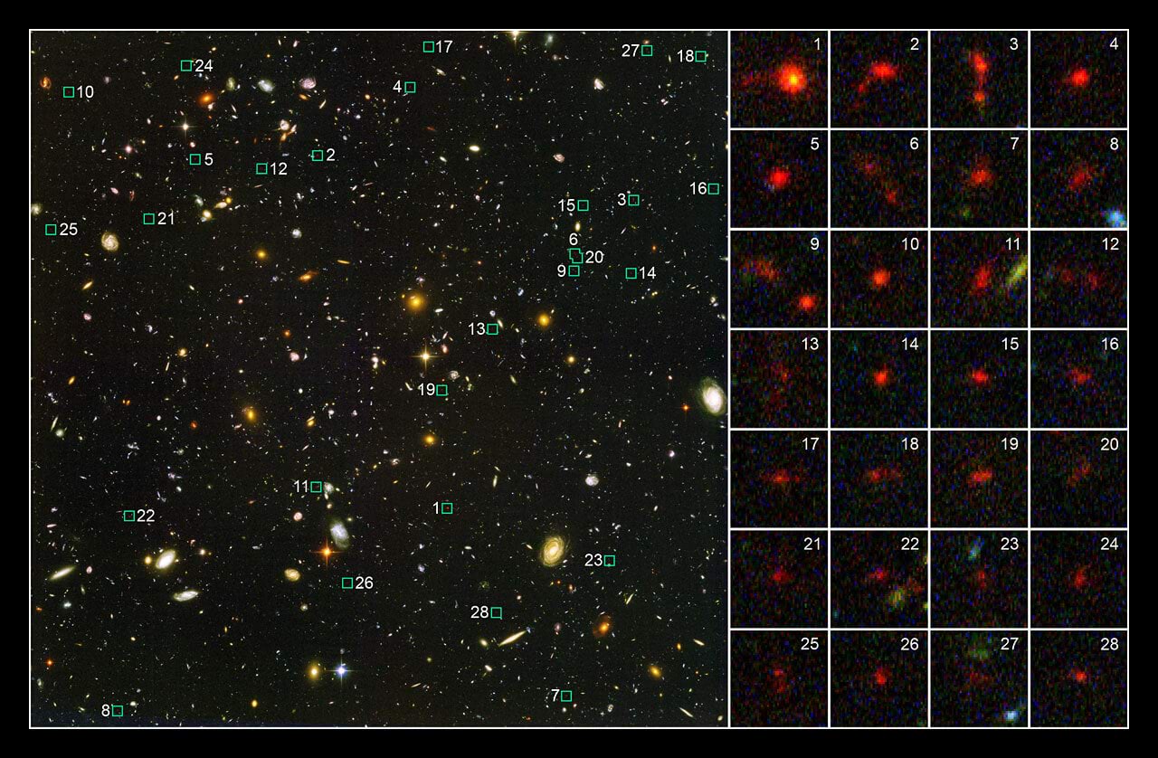 Noored galaktikad Hubble kosmoseteleskoobi pildil