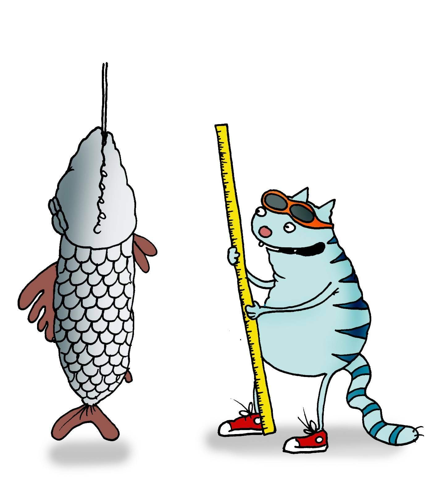 Kass mõõdab suurt kala, parallaktiline viga