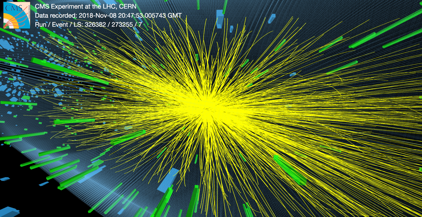 Osakestepõrgutis LHC kokkupõrkel tekkivad osakesed