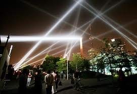 Crossing light beams