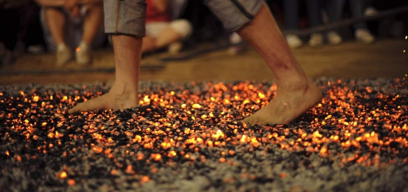 Walking on glowing coals