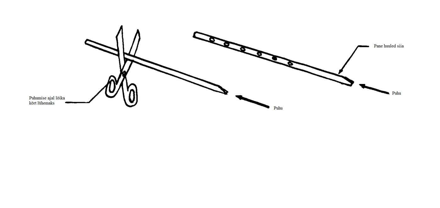 Kõrrest oboe joonis