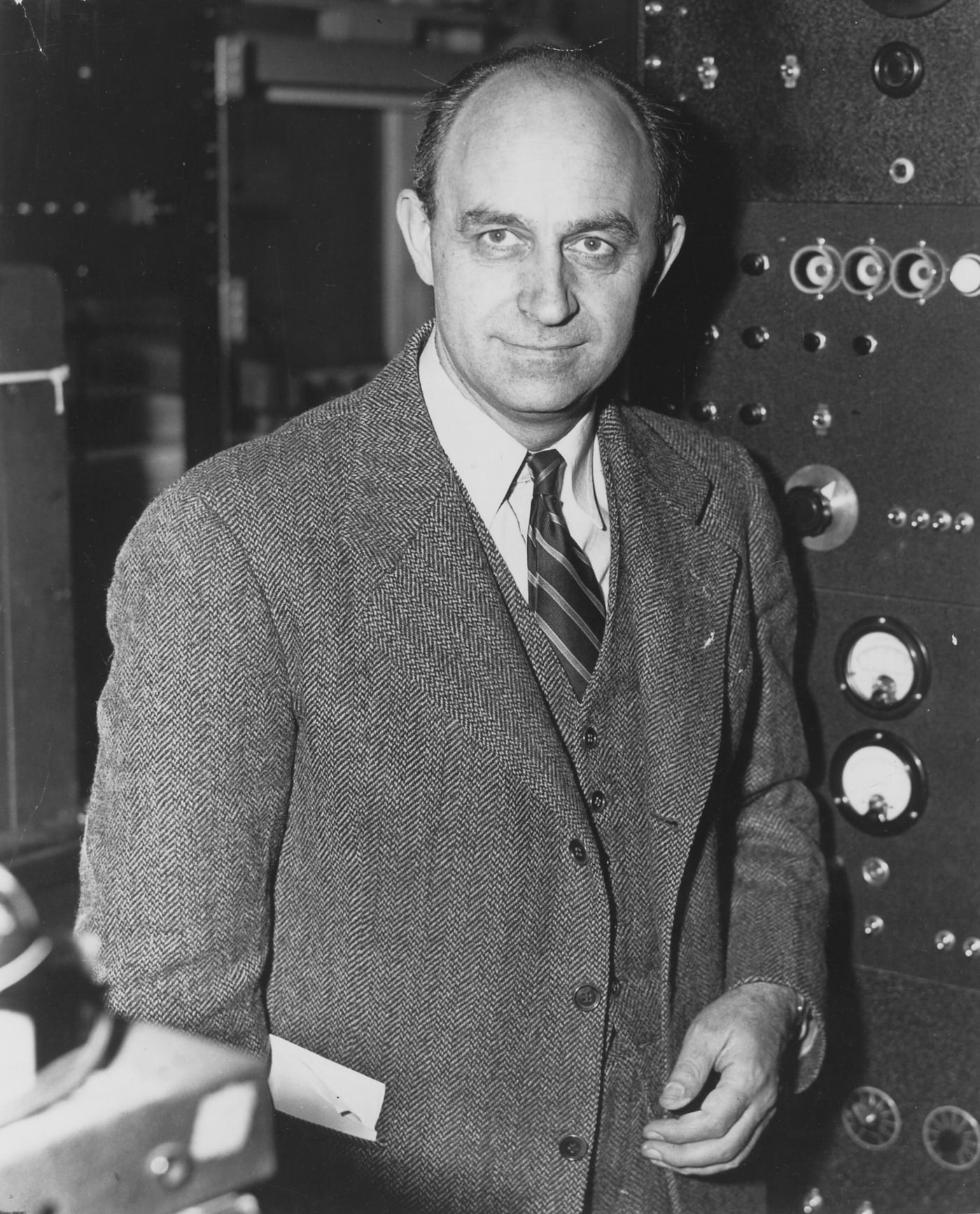 Enrico Fermi . Enrico Fermit (29. september 1901 – 28. november 1954) on peetud üheks „tuumaajastu arhitektiks“. Allikas: Ameerika Ühendriikide Energeetikaministeerium