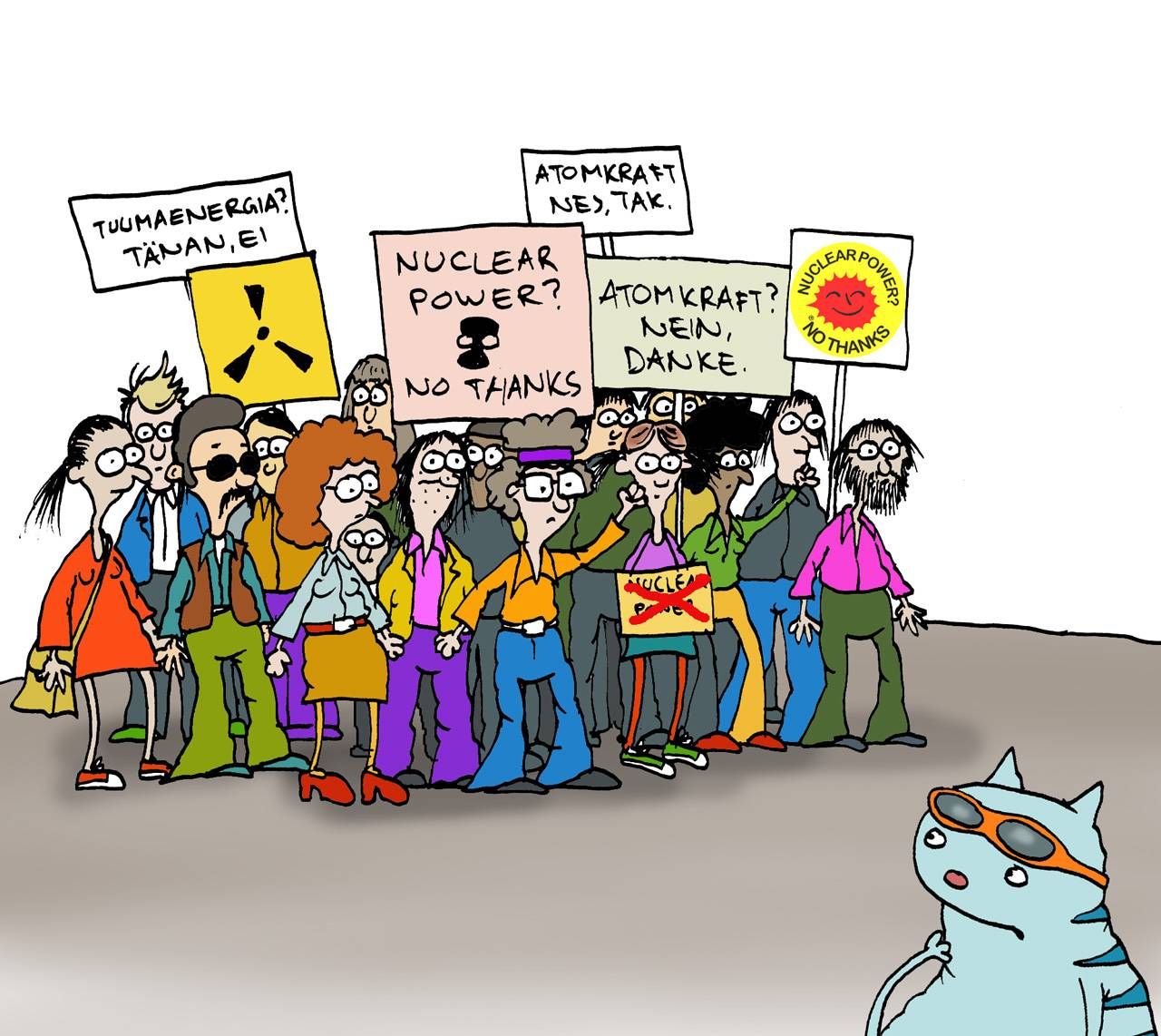 Kass vaatab protesti tuumaenergeetika vastu<br>