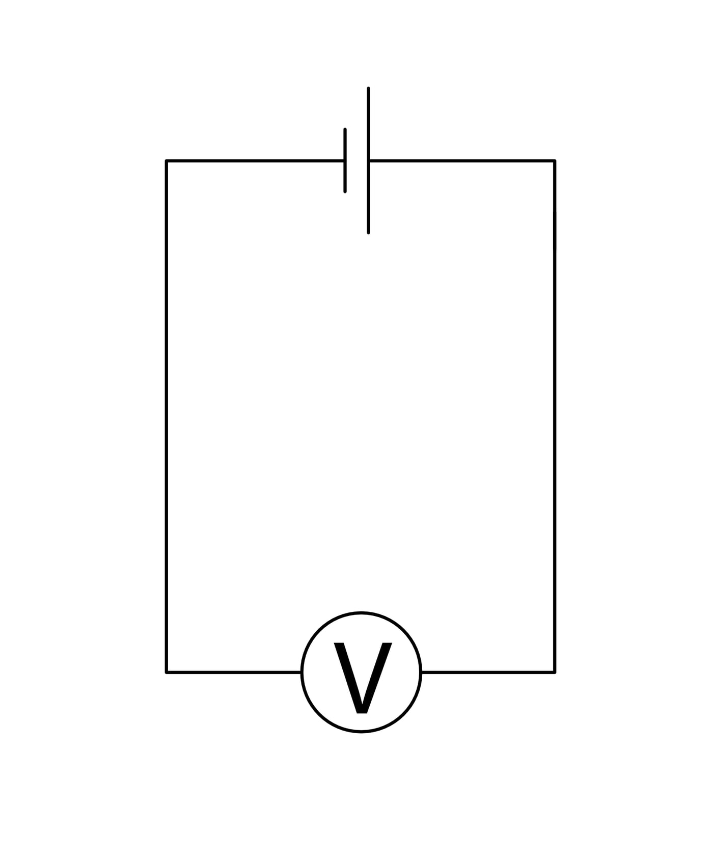 Voltage measurement at the battery terminals
