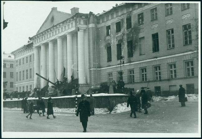Põlenud Tartu ülikooli peahoone